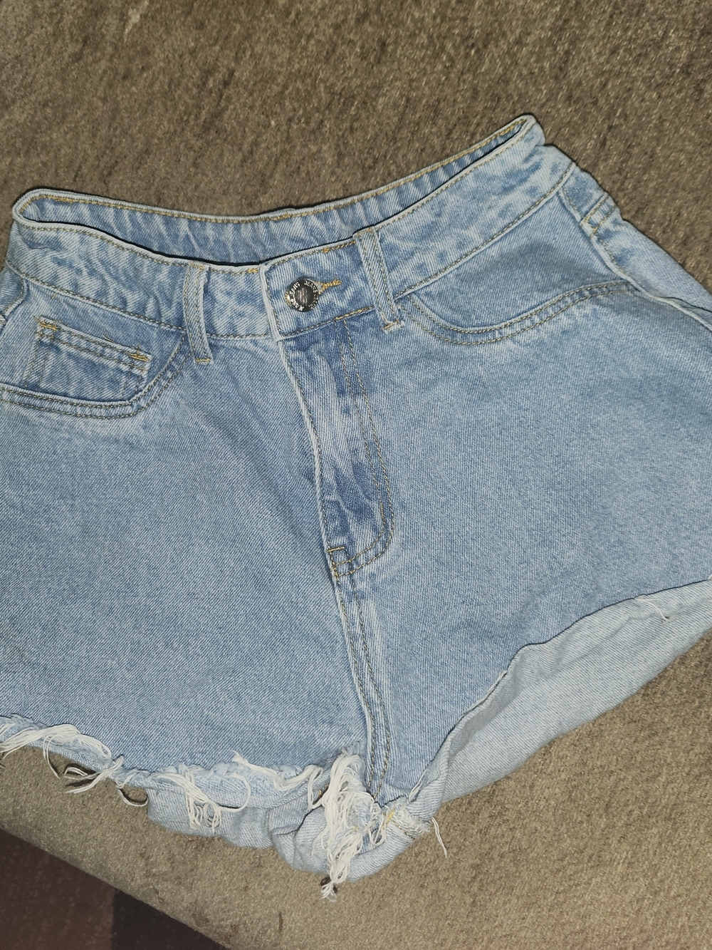 Light Wash Denim Shorts - Women